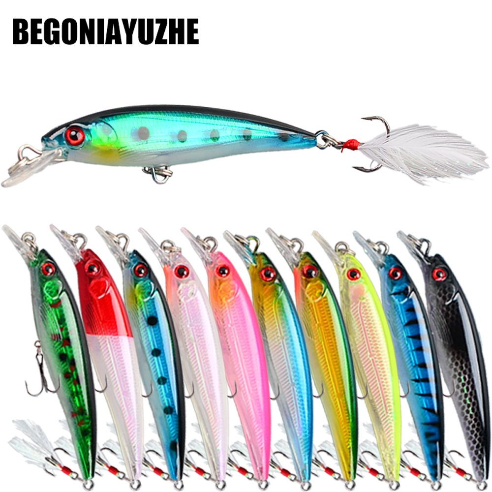 Fishing Hook Treble - 10pcs Bionic Minnow Fishing Lure Set