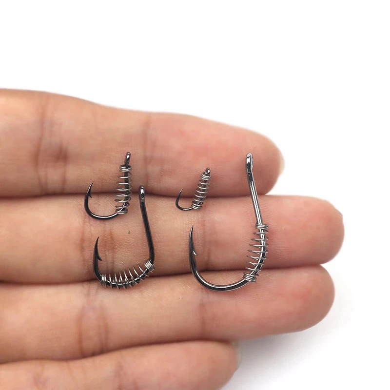 10-60PCS High Carbon Steel Spr - огляд і ціна Fishing Hook Circle