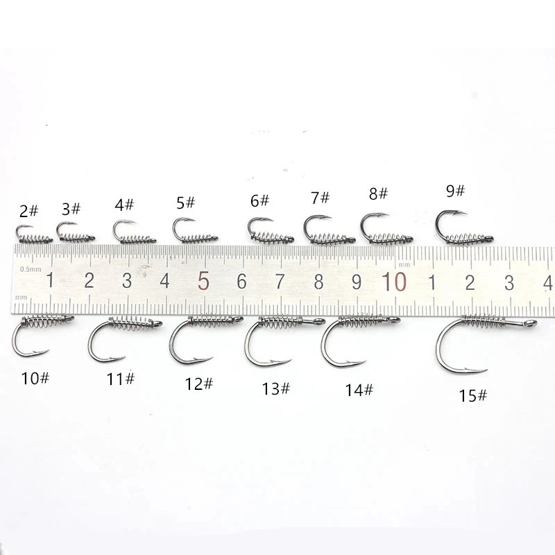 10-60PCS High Carbon Steel Spr - огляд і ціна Fishing Hook Circle