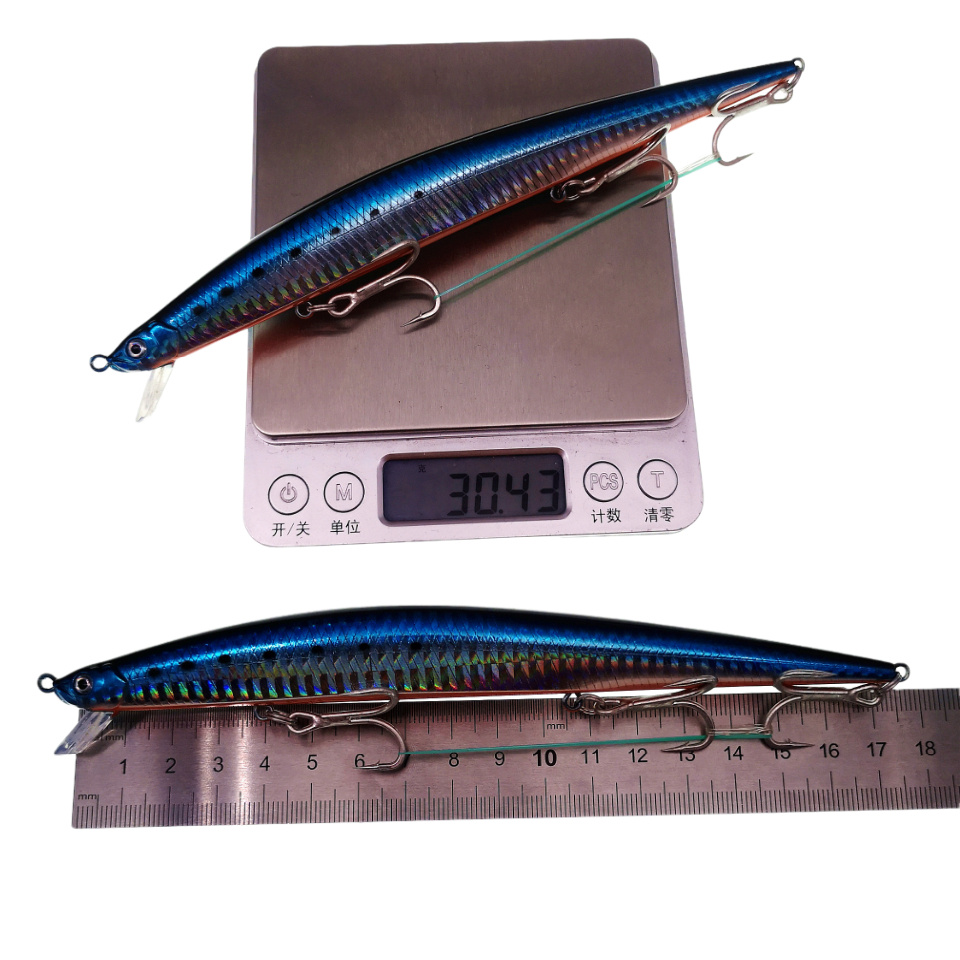 MUKUN 175mm 30g Long Cast Minn - огляд і ціна Fishing Hook Treble